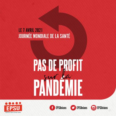 Pas de profit sur la pandémie !