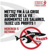 Mettez fin à la crise du coût de la vie : augmenter les salaires, taxer les profits !