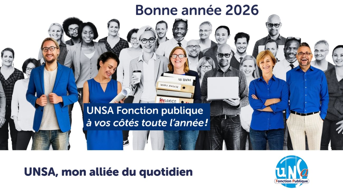 Meilleurs vœux de l'équipe de l’UNSA Fonction Publique