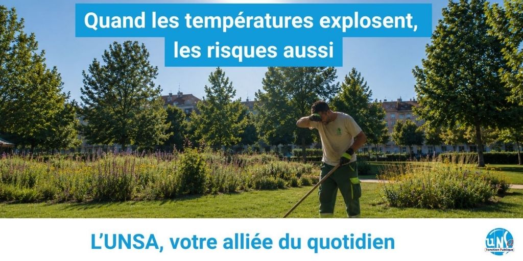Canicule : protégeons les agents publics